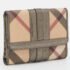 Burberry Metallic/Beige Nova Check PVC and Patent Leather French Wallet - Image 3