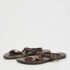 Burberry Brown Python Ankle Strap Flat Sandals Size 37 - Image 2