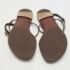 Burberry Brown Python Ankle Strap Flat Sandals Size 37 - Image 6