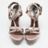 Burberry Pink Satin Ankle Wrap Wedge Sandals Size 40 - Image 3