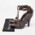 Burberry Brown Leather T Ankle Strap Platform Sandals Size 38 - Image 10