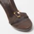 Burberry Brown Leather T Ankle Strap Platform Sandals Size 38 - Image 8