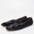 Carolina Herrera Black Suede Smoking Slipper  Size 37 - Image 2