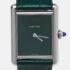 Cartier Green Stainless Steel Alligator Leather Tank Must WSTA0056 Women's Wristwatch 25.50 mm - Image 3