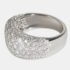 Cartier 18k White Gold Vintage Fashion Ring 3.5 CTW EU 52 - Image 3