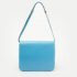 Celine Blue Leather Large Classic Box Shoulder Bag - Image 4