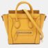 C&eacute;line Mustard Leather Nano Luggage Tote