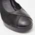 Celine Black Leather and Suede Block Heel Pumps Size 35.5 - Image 8