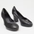 Celine Black Leather and Suede Block Heel Pumps Size 35.5 - Image 4