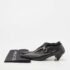 Celine Black Leather Buckle Detail Pointed Toe Booties Size 36 - Image 10