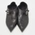 Celine Black Leather Buckle Detail Pointed Toe Booties Size 36 - Image 3