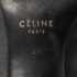 Celine Black Leather Buckle Detail Pointed Toe Booties Size 36 - Image 9