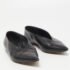Celine Black Leather V-Neck Ballet Flats Size 35.5 - Image 4