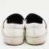 Celine White/Black Leather Slip On Sneakers Size 37 - Image 5