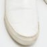Celine White/Black Leather Slip On Sneakers Size 37 - Image 7