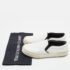 Celine White/Black Leather Slip On Sneakers Size 37 - Image 9
