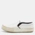 Celine White/Black Leather Slip On Sneakers Size 37