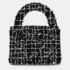 Chanel Black, White & Silver Tweed Nano Kelly Shopper Bag - Image 3