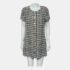 Chanel Navy Blue, White Tweed Button Up Dress M - Image 2
