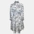 Chanel White/Black Logo 20S Tweed Dress XS - Image 3