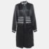 Chanel Black Crepe Zip Front Midi Dress M