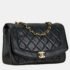 Chanel Black Leather Diana Flap Bag - Image 2