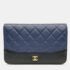 Chanel Navy Blue Leather Gabrielle WOC Mini Crossbody Bag