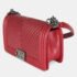 Chanel Burgundy Chevron Calfskin Chain Medium Boy Shoulder Bag - Image 3
