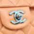 Chanel Orange Lambskin Medium Classic Flap Bag - Image 4