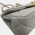 Chanel Grey Calfskin Quilted Small Lady Handle Clutch With Chain - Image 6