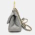 Chanel Grey Calfskin Quilted Small Lady Handle Clutch With Chain - Image 2