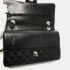 Chanel Black Leather Medium Classic Double Flap Shoulder Bags - Image 9