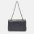 Chanel Black Leather Medium Classic Double Flap Shoulder Bags - Image 2
