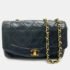 Chanel Black Leather Quilted Vintage Diana Flap Shoulder Bag