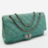 Chanel Light Green Jersey Classic 227 Reissue 2.55 Flap Bag - Image 3