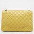 Chanel Yellow Quilted Leather Maxi Classic Single Flap Bag - Image 4