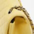 Chanel Yellow Quilted Leather Maxi Classic Single Flap Bag - Image 9