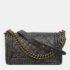 Chanel Metallic Grey Leather Medium Boy Bag - Image 4
