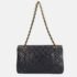 Chanel Black Lambskin Leather Medium Classic Double Flap Shoulder Bag - Image 4