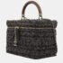 Chanel Multicolor/ Brown Tweed Vanity Case Wood Handle Bag - Image 3