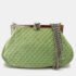 Chanel Green CC Mark Kisslock Bag Chain Shoulder Bag