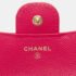 Chanel Pink Caviar Skin Matelasse Coco Mark Classic Small Flap Bi-fold Wallet - Image 10