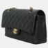 Chanel Black Caviar Leather Medium Classic Double Flap Bag - Image 5
