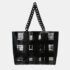 Chanel Black Vinyl Window Tote Handbag