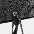 Chanel Black Printed Coated Canvas Logo Camellia Shopping Tote Bag - Image 3
