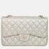 Chanel Metallic Perforated Jumbo Classic Double Flap Bag