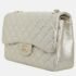 Chanel Metallic Perforated Jumbo Classic Double Flap Bag - Image 3