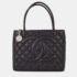 Chanel Black Calfskin Medallion Tote Handbag