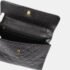 Chanel Black Calfskin Straight Flap Chain Handbag - Image 6
