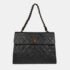 Chanel Black Calfskin Straight Flap Chain Handbag